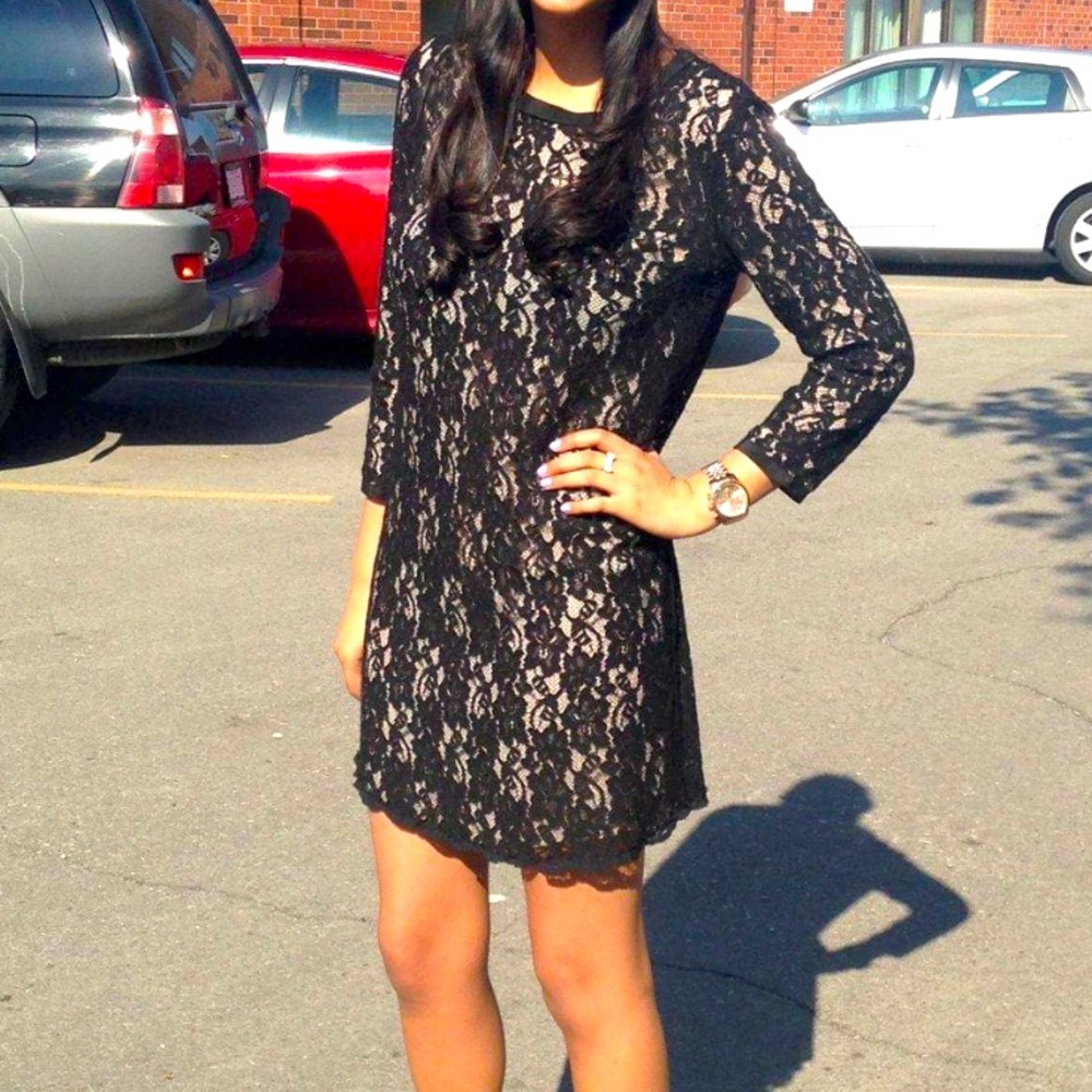 Wilfred Black Lace Dress